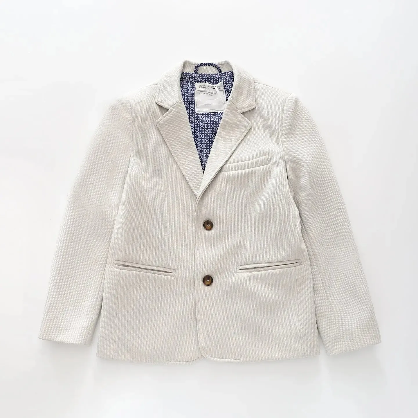 Boys Stone Textured Blazer
