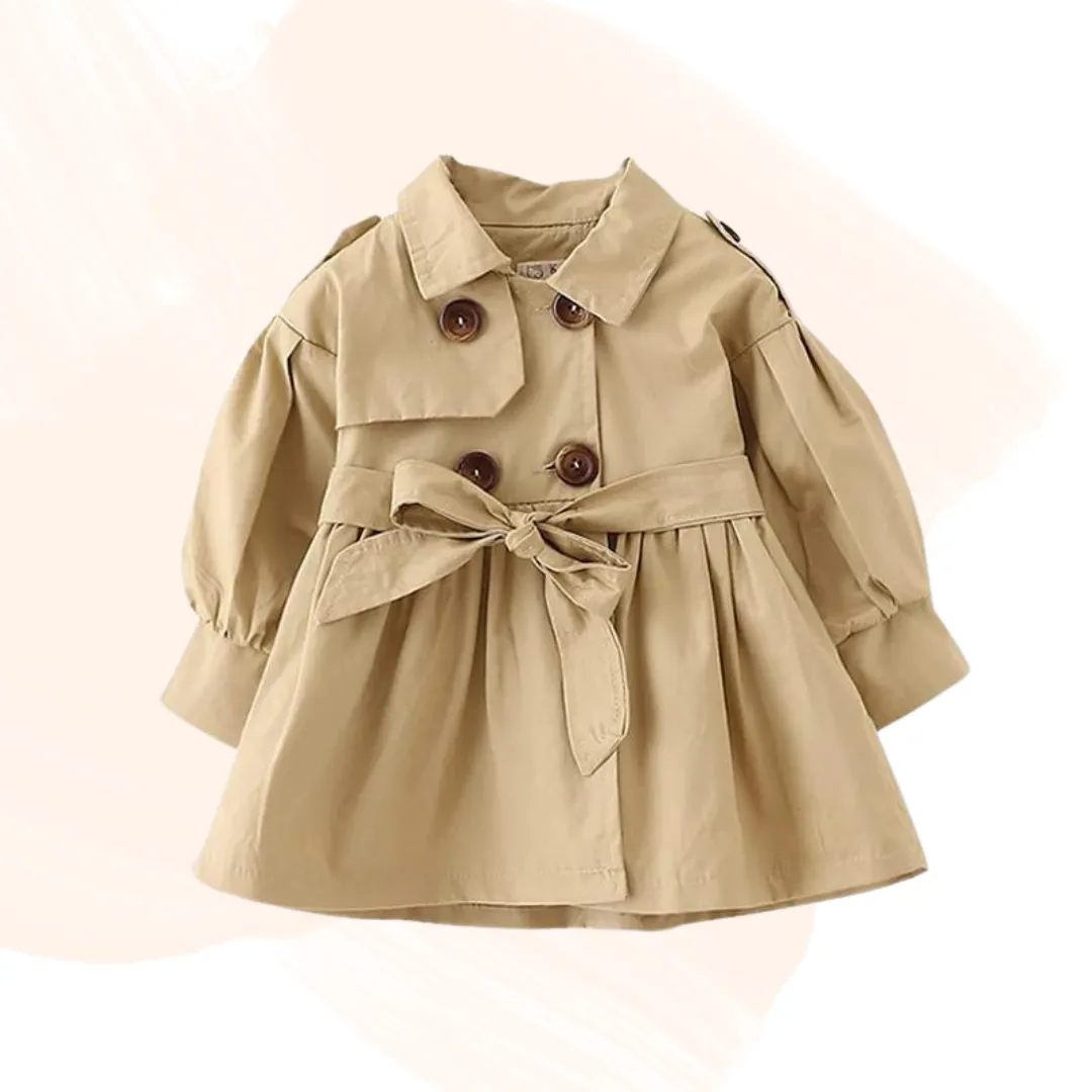 Chic Lil' Darling Cotton Trench Coat