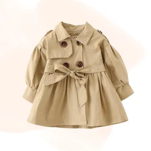 Chic Lil' Darling Cotton Trench Coat