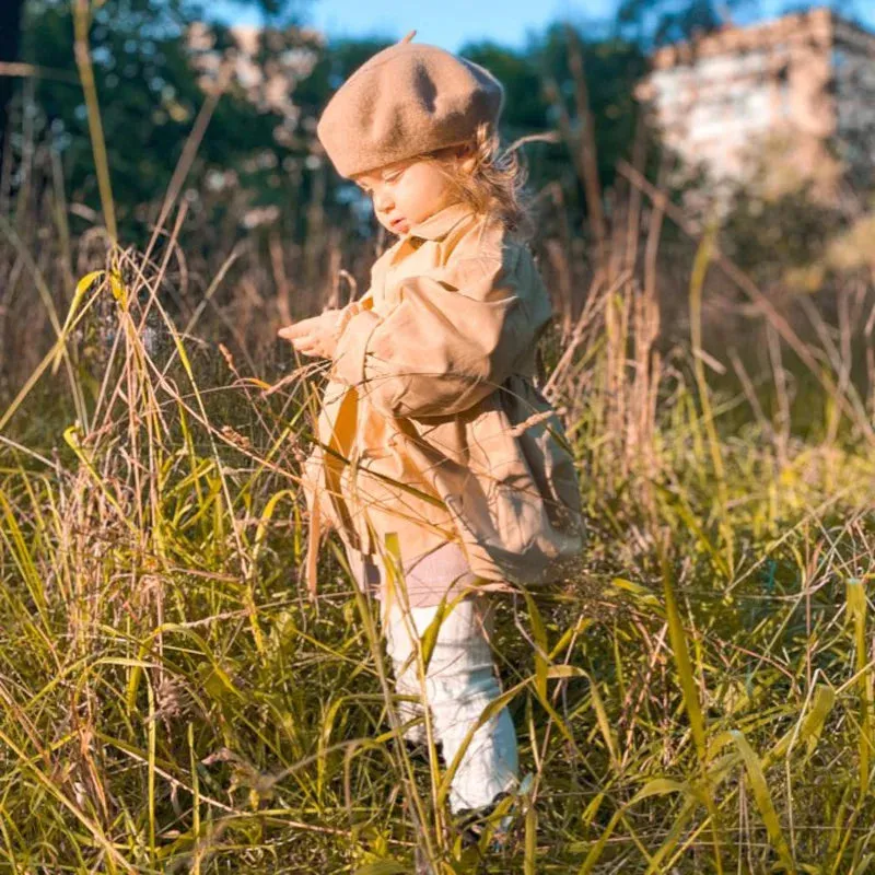 Chic Lil' Darling Cotton Trench Coat