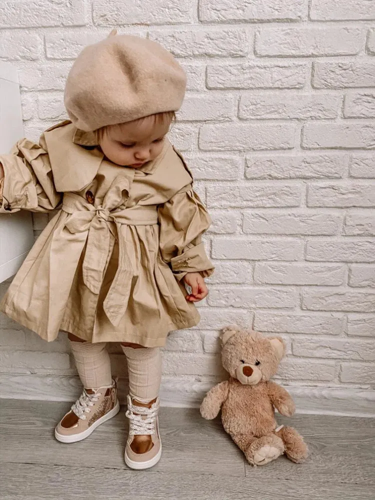 Chic Lil' Darling Cotton Trench Coat