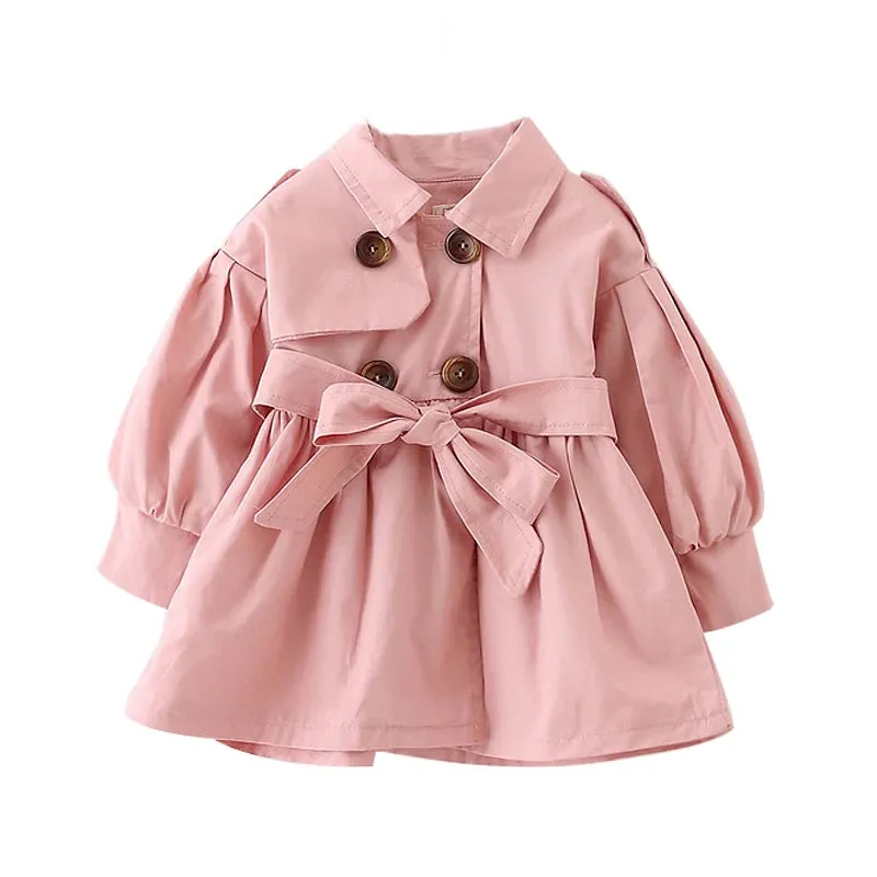 Chic Lil' Darling Cotton Trench Coat
