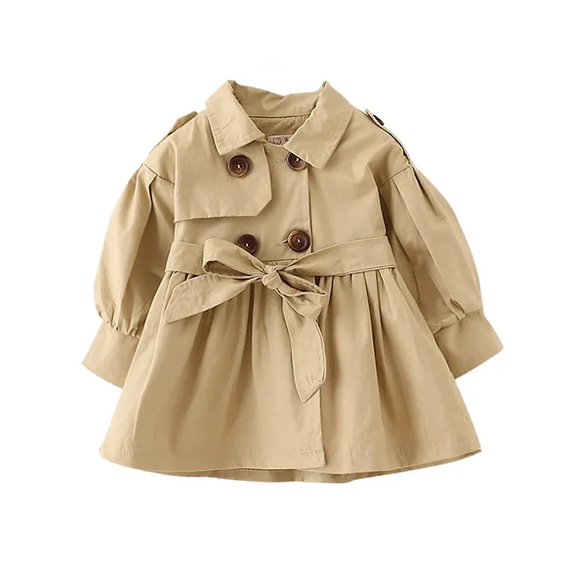 Chic Lil' Darling Cotton Trench Coat