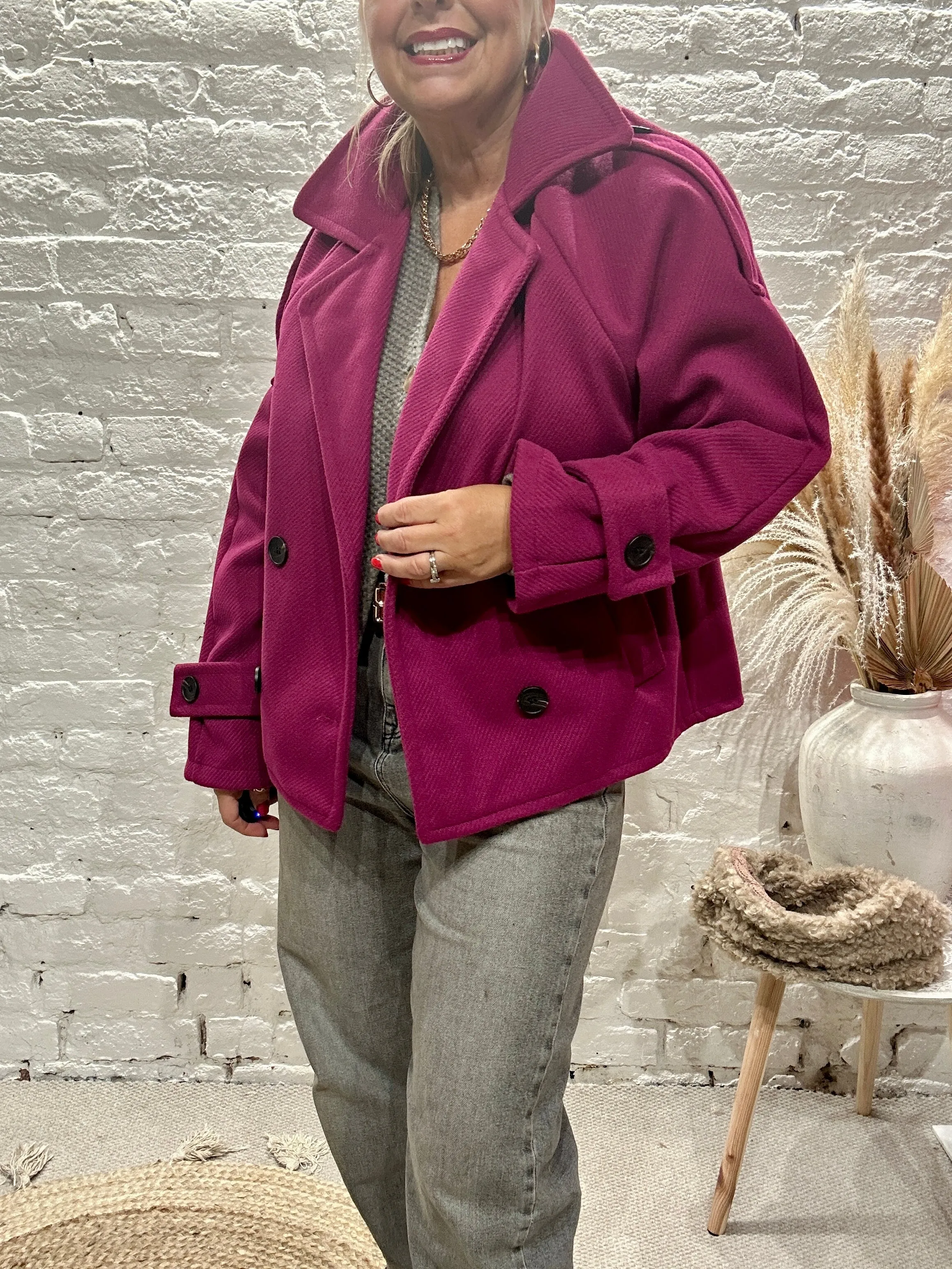 The shorty Short  Trench Button Through Jacket